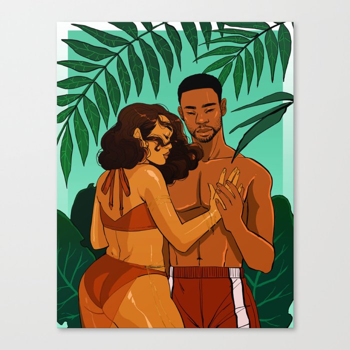 Romance in the tropics Canvas Print