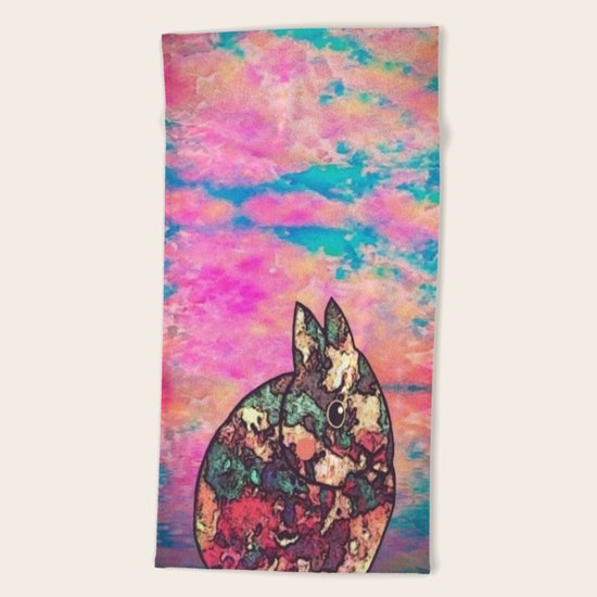 rabbit-73 Beach Towel