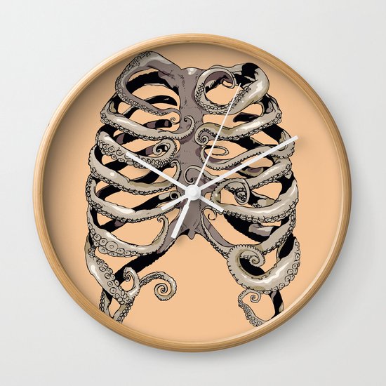 Your Rib is an Octopus Wall Clock