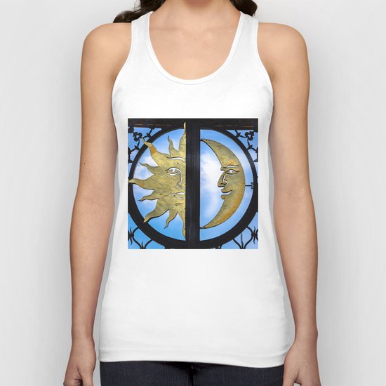 Sun and Moon Unisex Tank Top