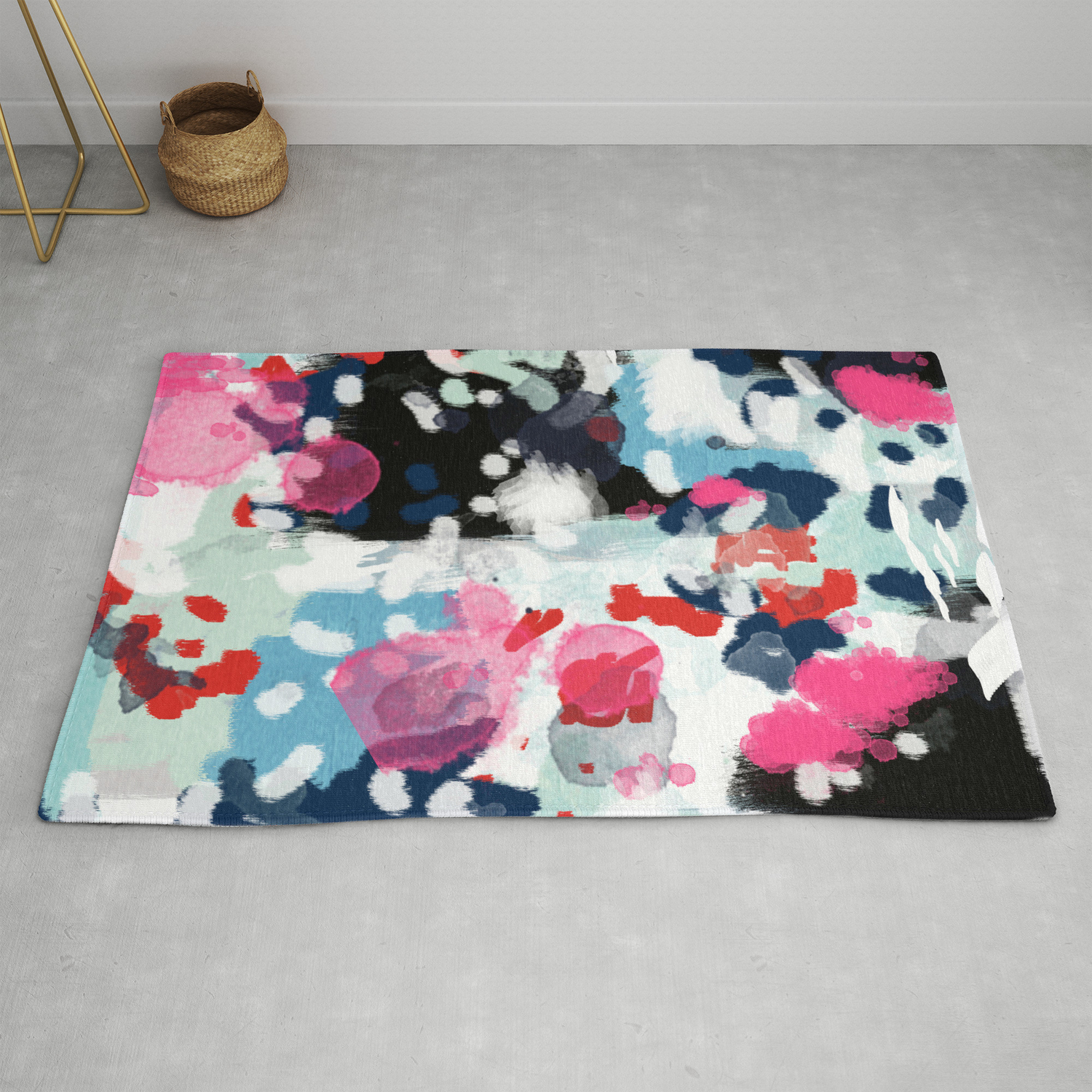 Paige Abstract Painting Hipster Home Decor Trendy Color Palette Art Gifts Rug By Charlottewinter Society6
