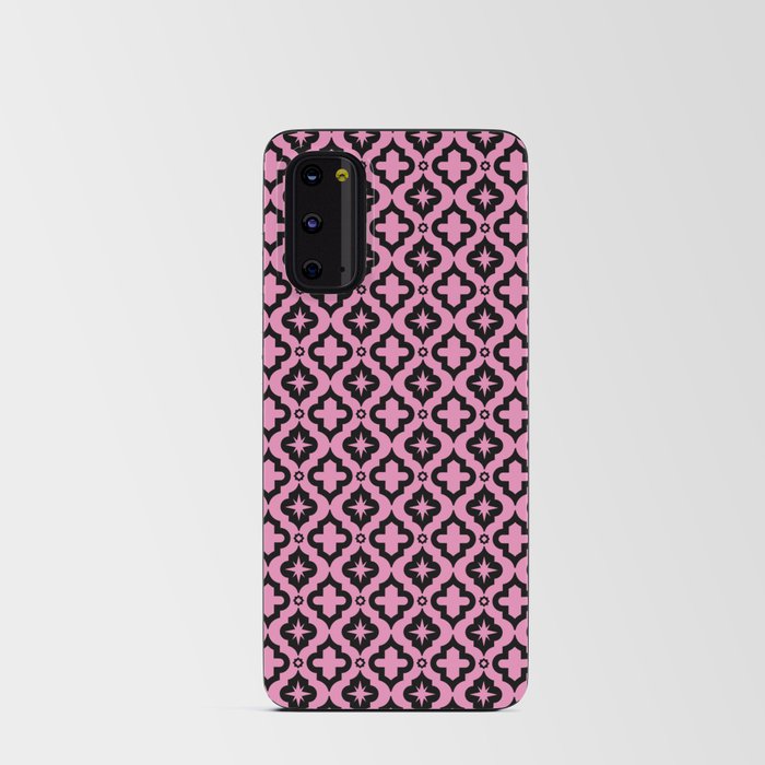 Pink and Black Ornamental Arabic Pattern Android Card Case