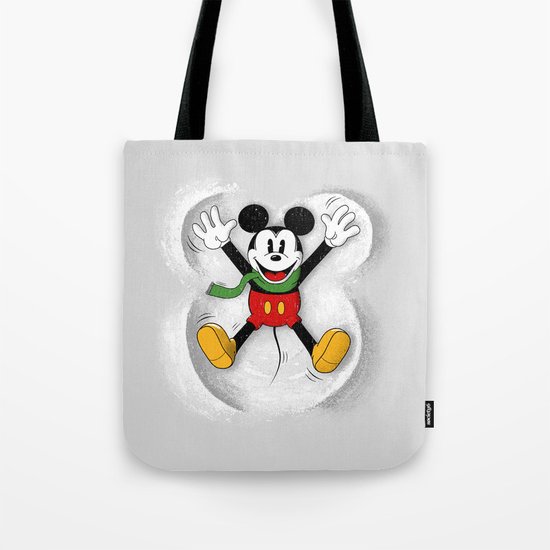 Snow Mickey Tote Bag