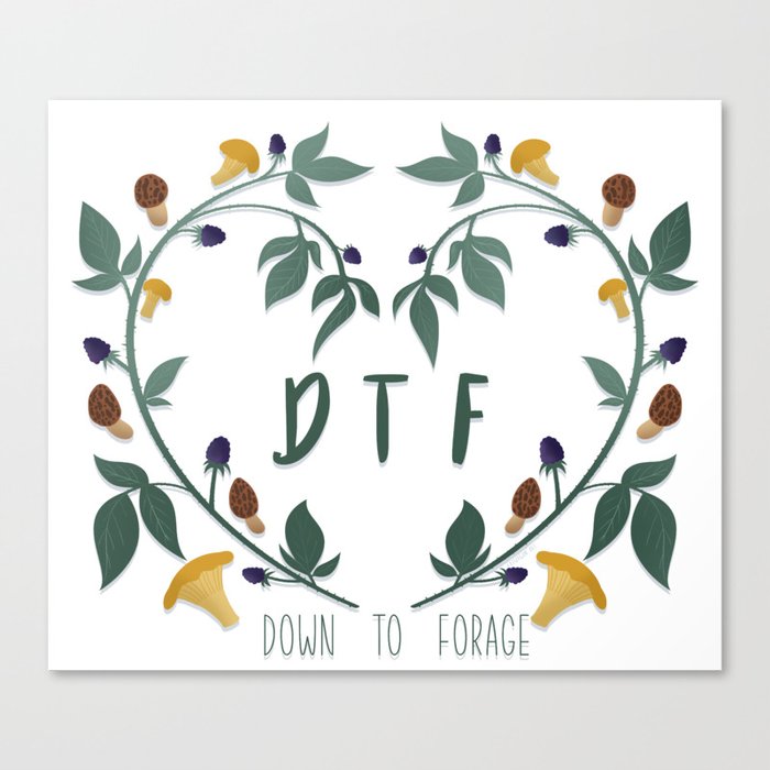 Down To Forage Canvas Print