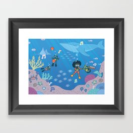 Layla and the Bots Framed Art Print