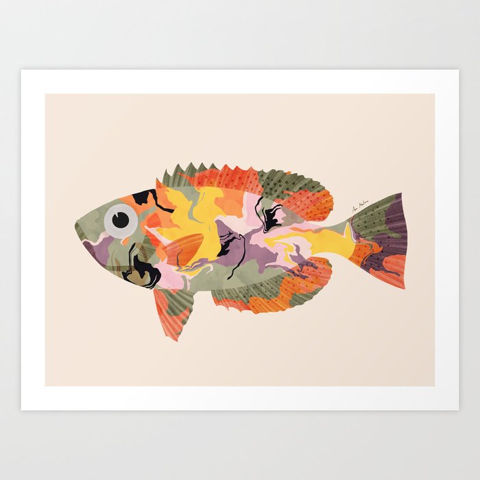 Tropical fish II Art Print