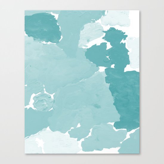Aerin - abstract minimal painting decor for dorm college office gender neutral cool colors Canvas Print