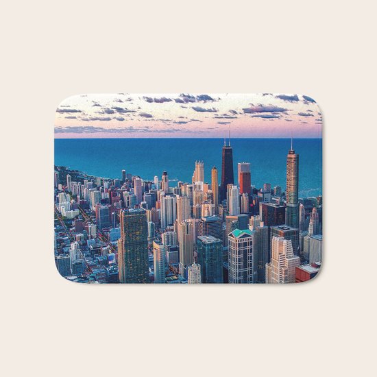 City Skyline Bath Mat