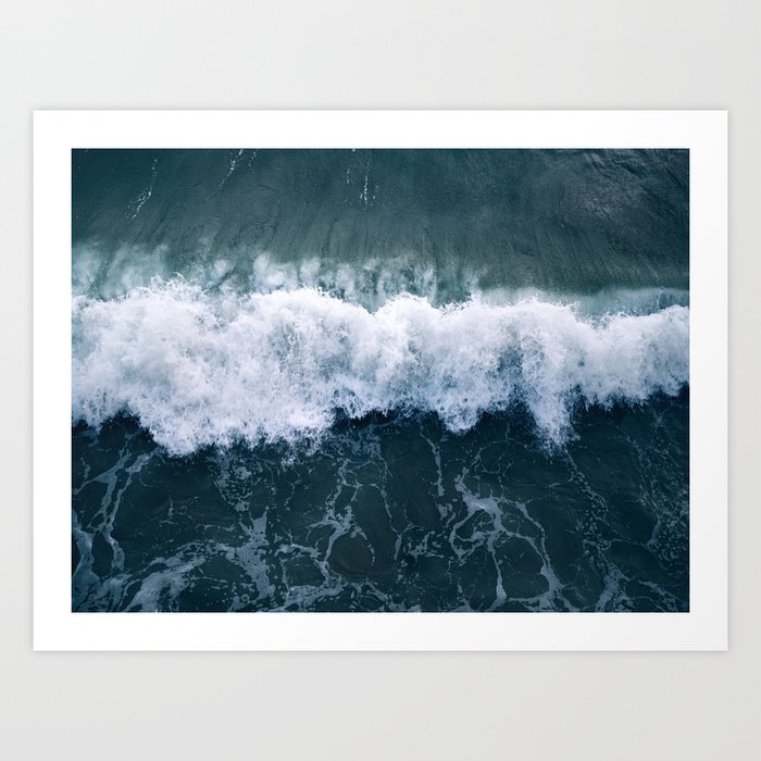 Ocean Wave Aerial Art Print