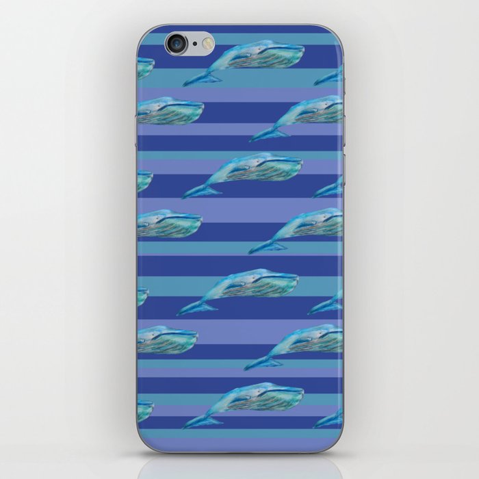 Sperm whale Stripes  iPhone Skin