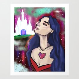 Cosmic Princess Art Print