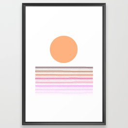Sunset @ Sunrise (Red Pink) Framed Art Print