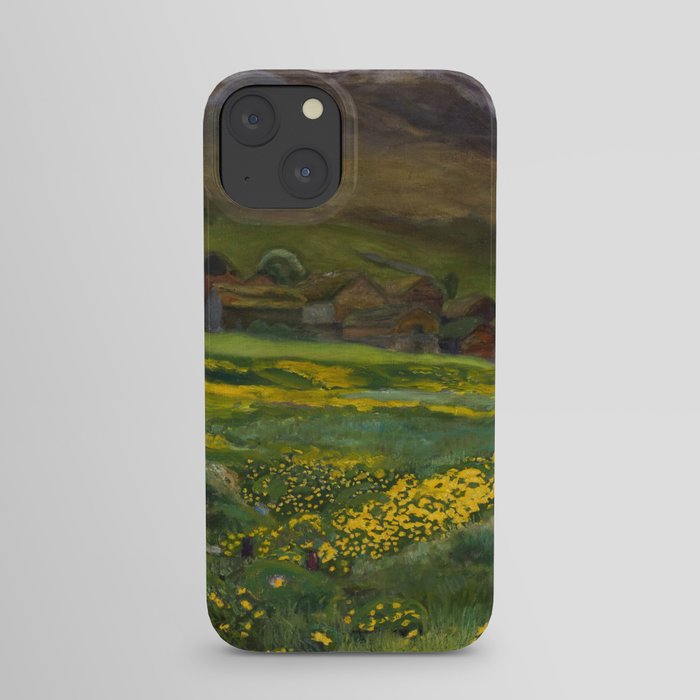 A Night in June and Marigolds, 1902 by Nikolai Astrup iPhone Case