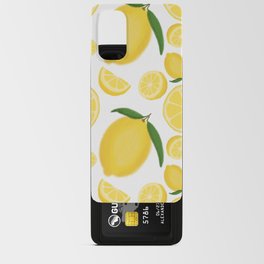 Lemon Love || Bright Fresh Citrus Slices, Seamless Pattern Android Card Case