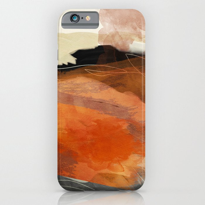 landscape in fall abstract art iPhone Case