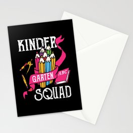 Kindergarten Squad Student Back To School Stationery Card