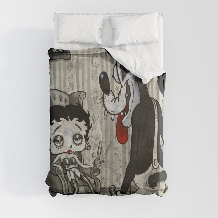 BETTY AND THE WOLF Duvet Cover