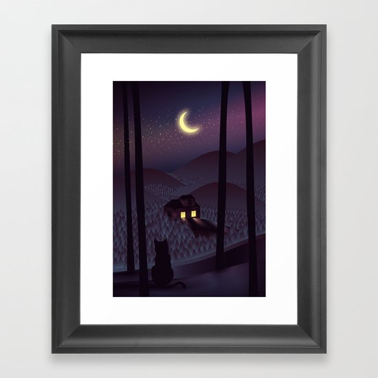 Silent Watcher Framed Art Print