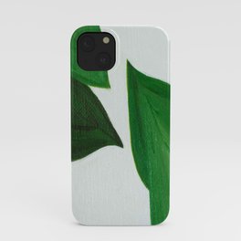 Green leaves iPhone Case