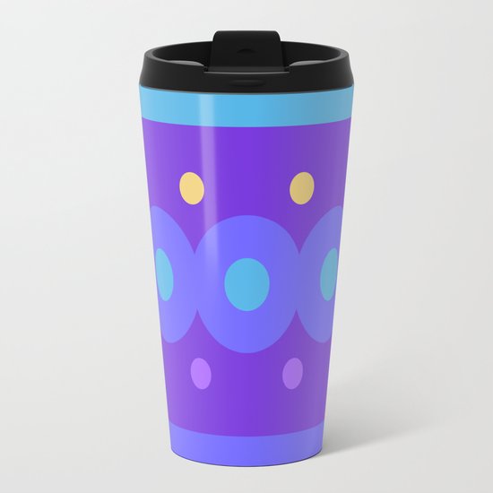 Night Stars: purple and blue Travel Mug