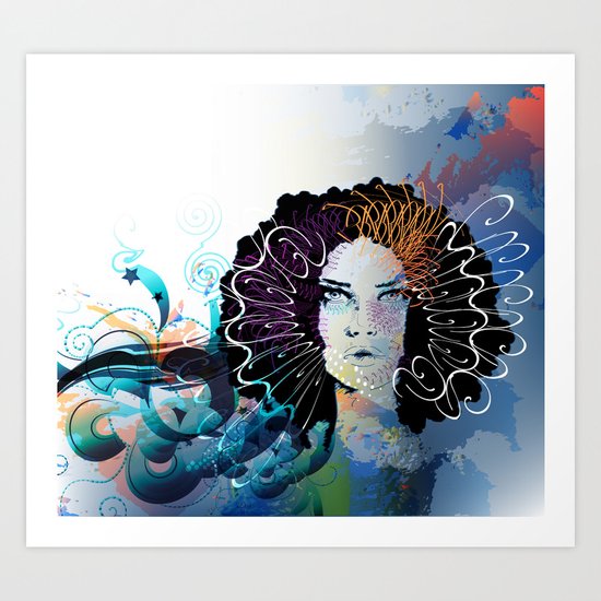 Blue Art Print