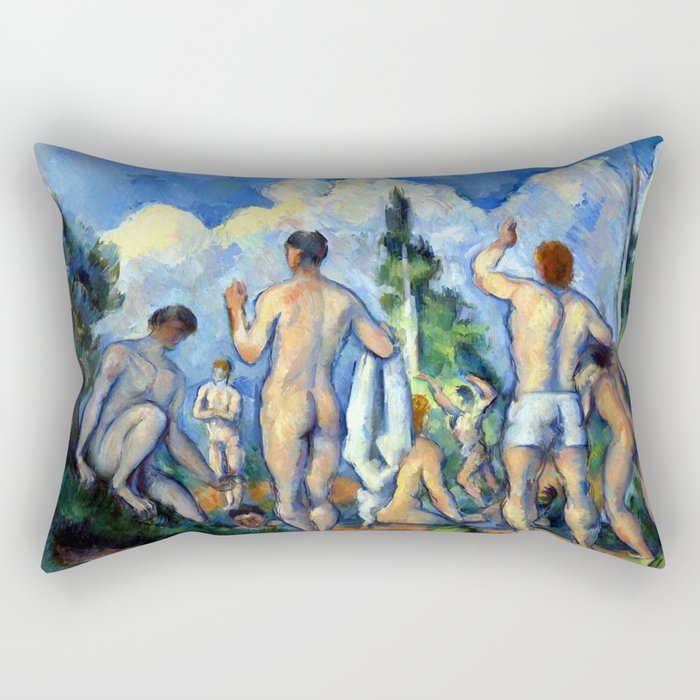 Paul Cezanne The Bathers  Rectangular Pillow
