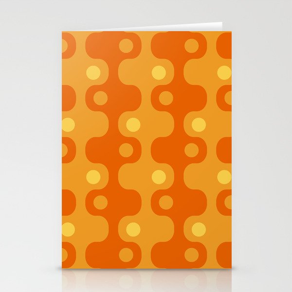 Retro Mid Century Modern Space Age Pattern 846 Stationery Cards