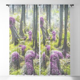 Purple Moss Sheer Curtain