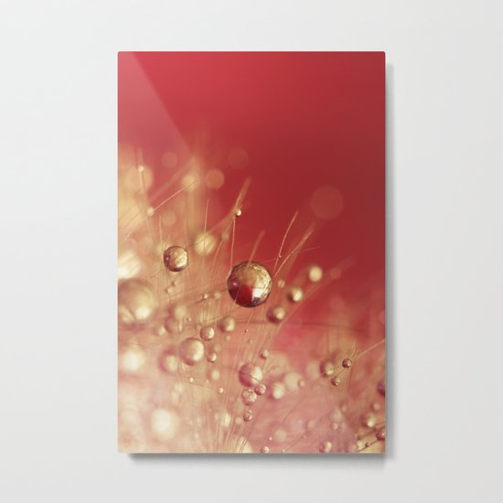 Cherry Drops Metal Print
