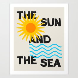 The Sun & The Sea Art Print