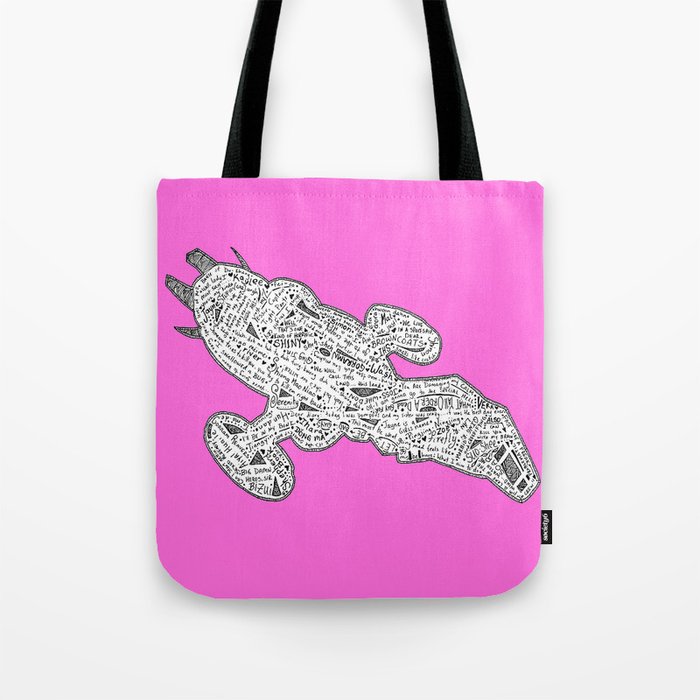 PINK Fire Fly Tote Bag