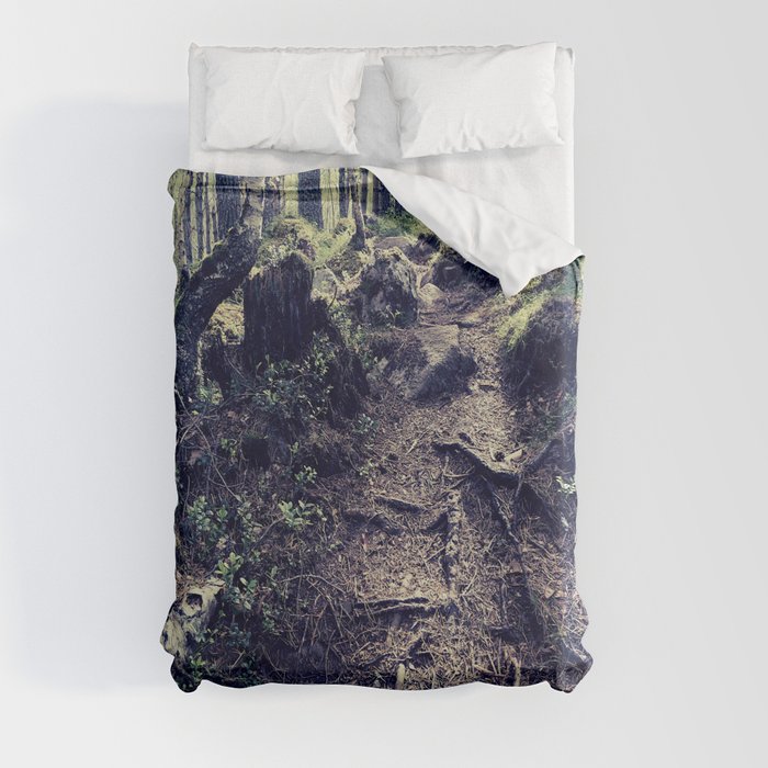 Drama on a Nature Path Duvet Cover