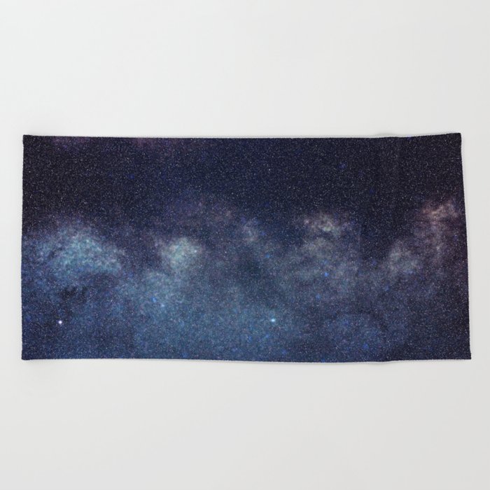 Milky Way galaxy, Night Sky Beach Towel