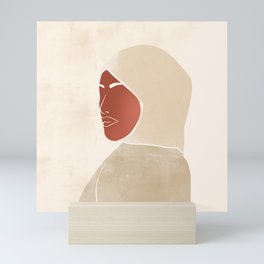 Black Woman with a Veil Mini Art Print