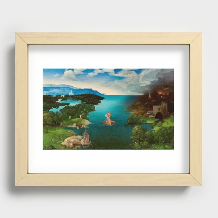 Charon Crossing the River Styx by Joachim Patinir Recessed Framed Print