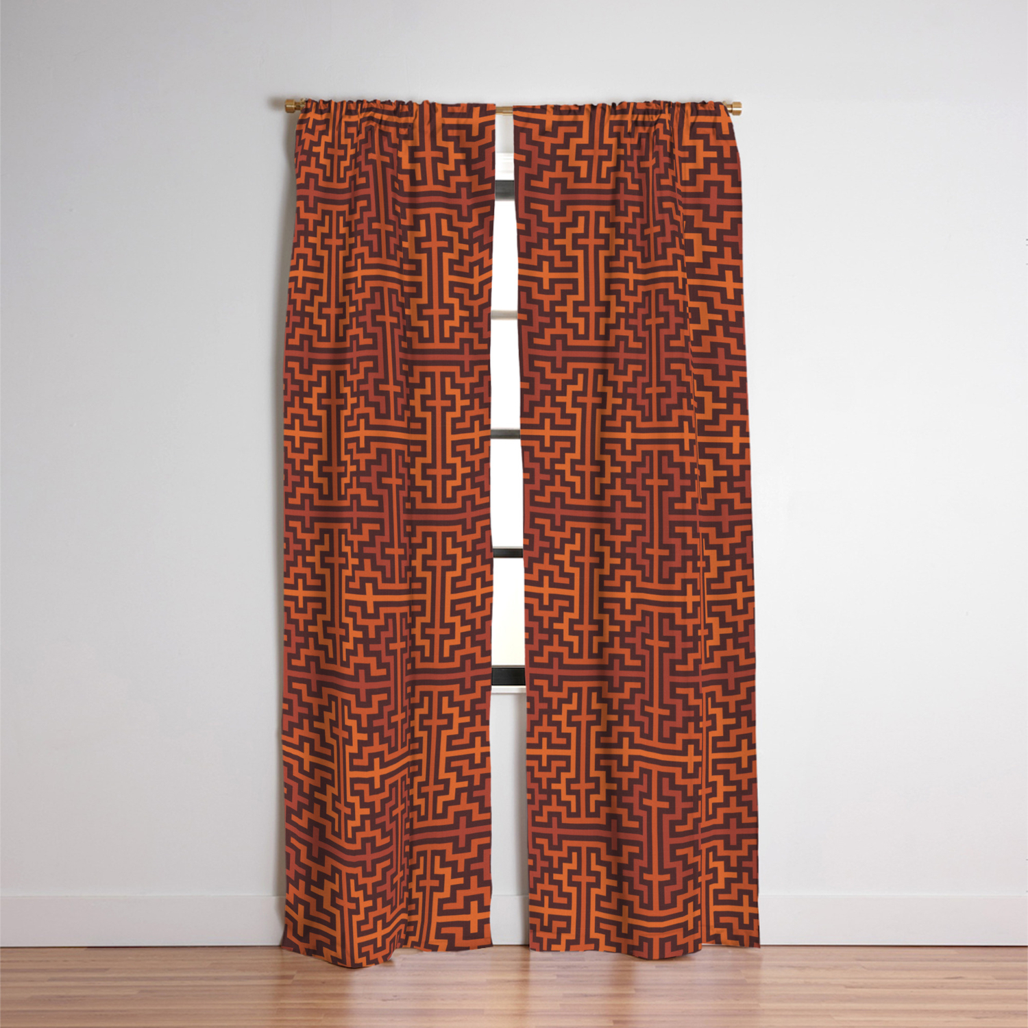 Autumn Colors Sayagata Blackout Curtain By Danadudesign Society6