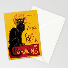Theophile Steinlen - Le Chat Noir Vintage Poster Stationery Card