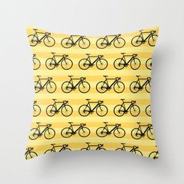 Bicycle pattern Throw Pillow