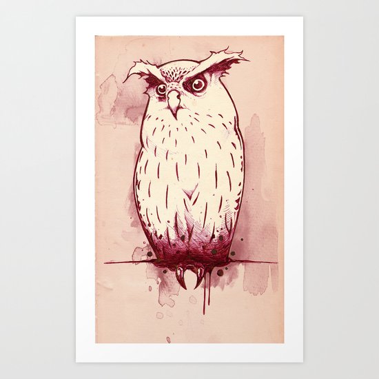 Owl Art Print