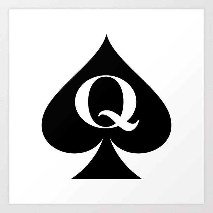 Cuckold Queen of spades or hotwife symbol Art Print