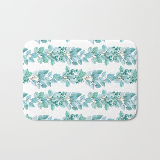Eucalyptus Stripes Bath Mat