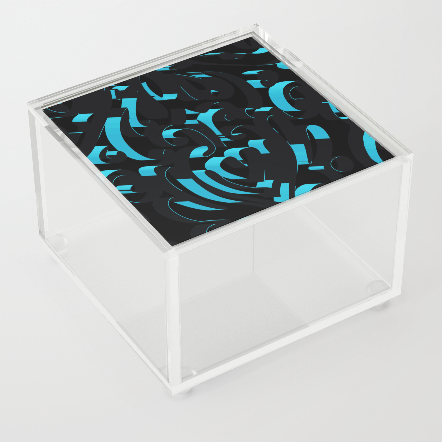 3d Abstract Ornamental Background Acrylic Box By Uniqued Society6