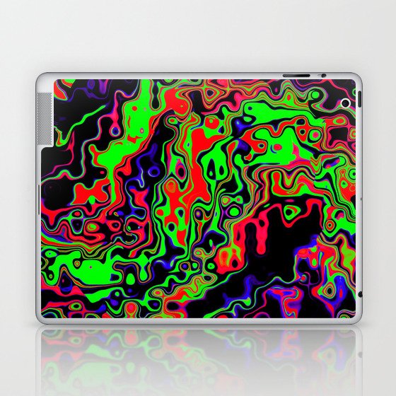 Toxic Waste Psychedelic Rave Spill Laptop & iPad Skin