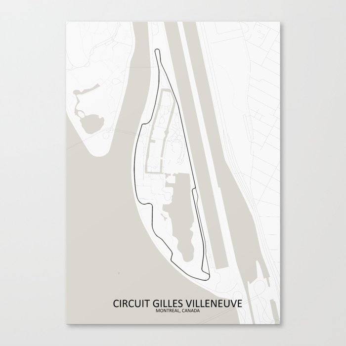 Circuit Gilles Villeneuve, Montreal, Quebec, Canada Canvas Print