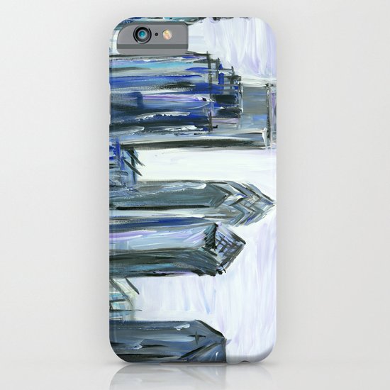 Gray Philadelphia Skyline iPhone & iPod Case