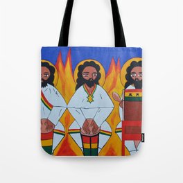 Ethiopian Sadrak Mesak & Abed Nego Rastafari Jamaica Saints Angels Tote Bag