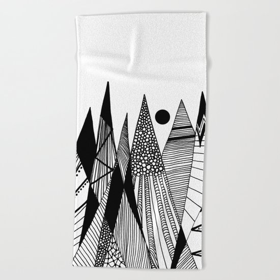 Patterns in the mountains II Beach Towel