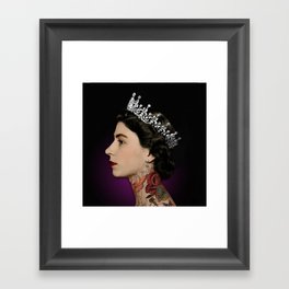 Queen Noir Framed Art Print