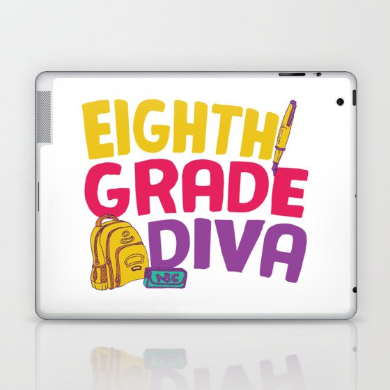 Eighth Grade Diva Laptop & iPad Skin