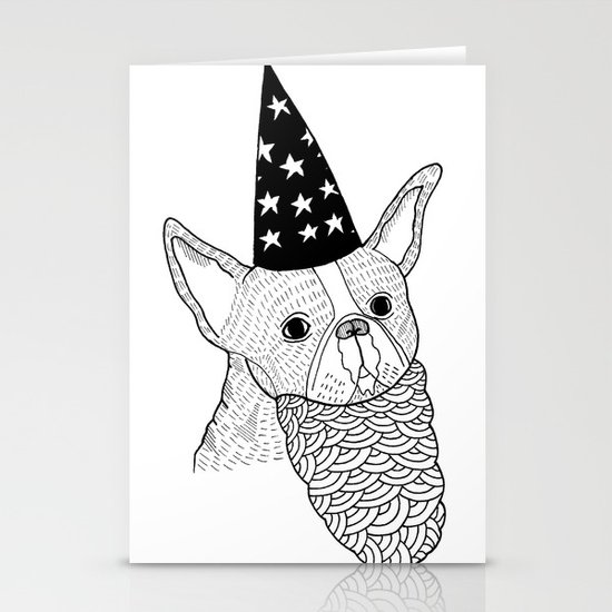 Dog Wizard Stationery Cards